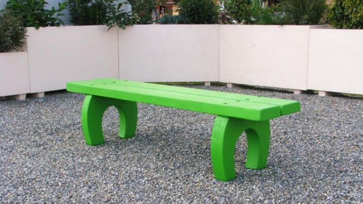 Banquette Véga Béton couleur Vert